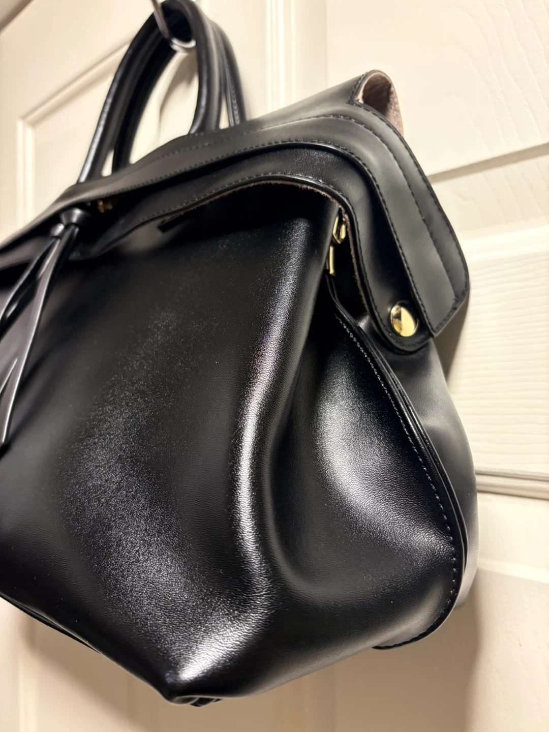 Ségolène Sac Cuir Black Leather Handbag - photo 2