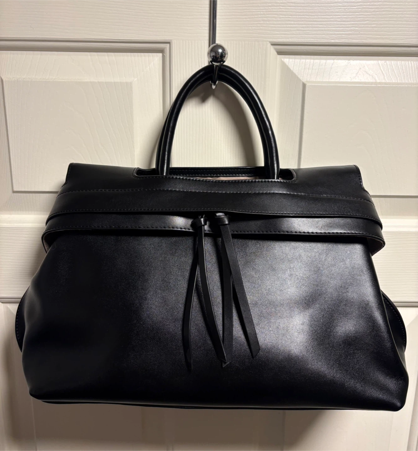 Ségolène Sac Cuir Black Leather Handbag