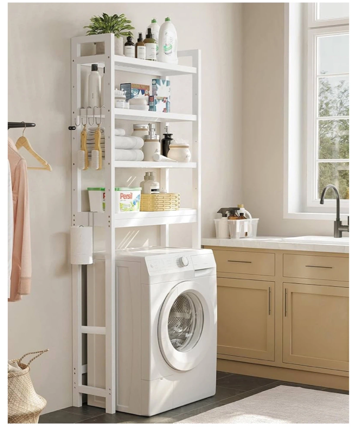 White 4-Tier Over-the-Toilet Storage Shelf - photo 5