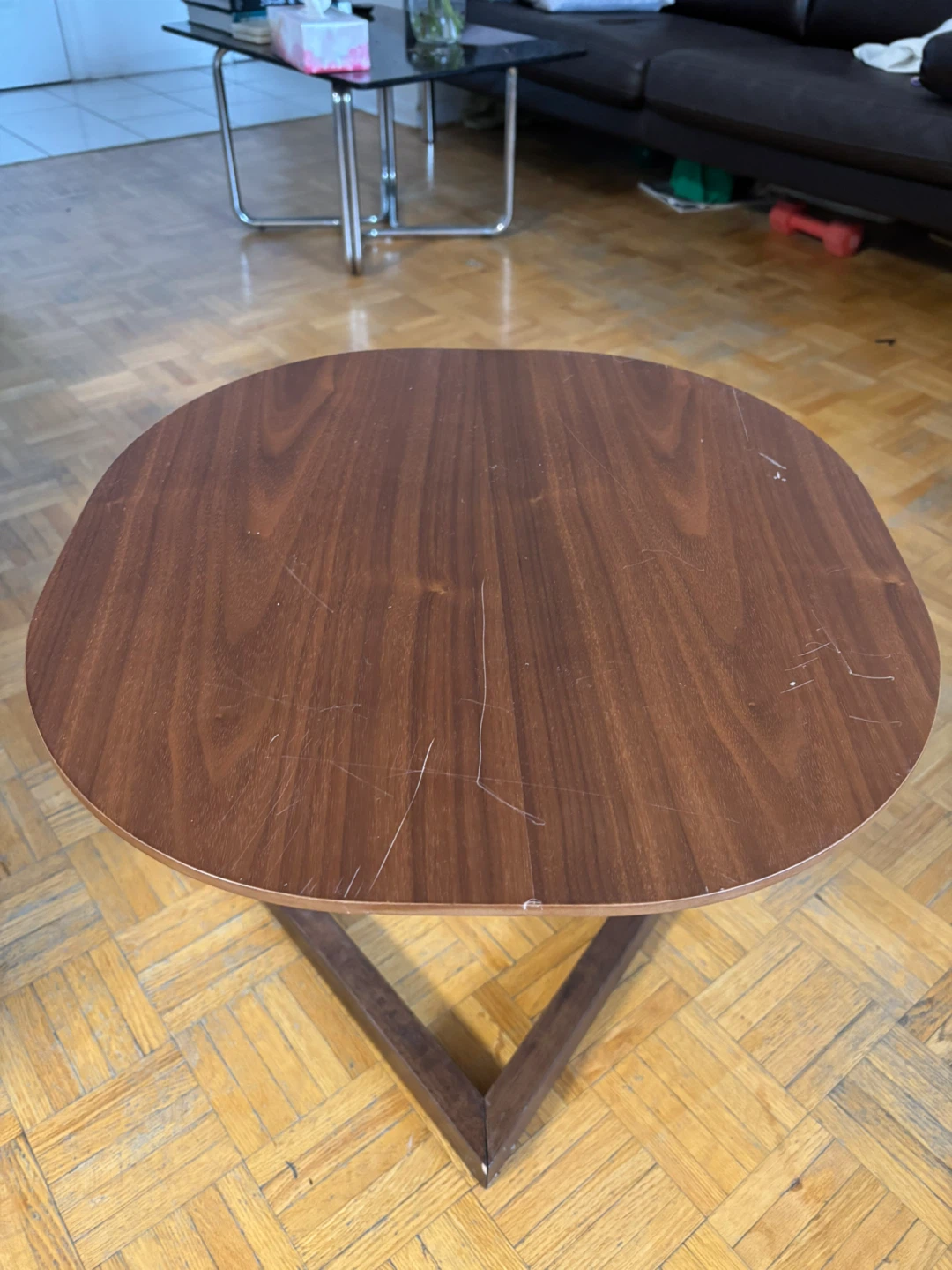 Walnut side table - photo 2