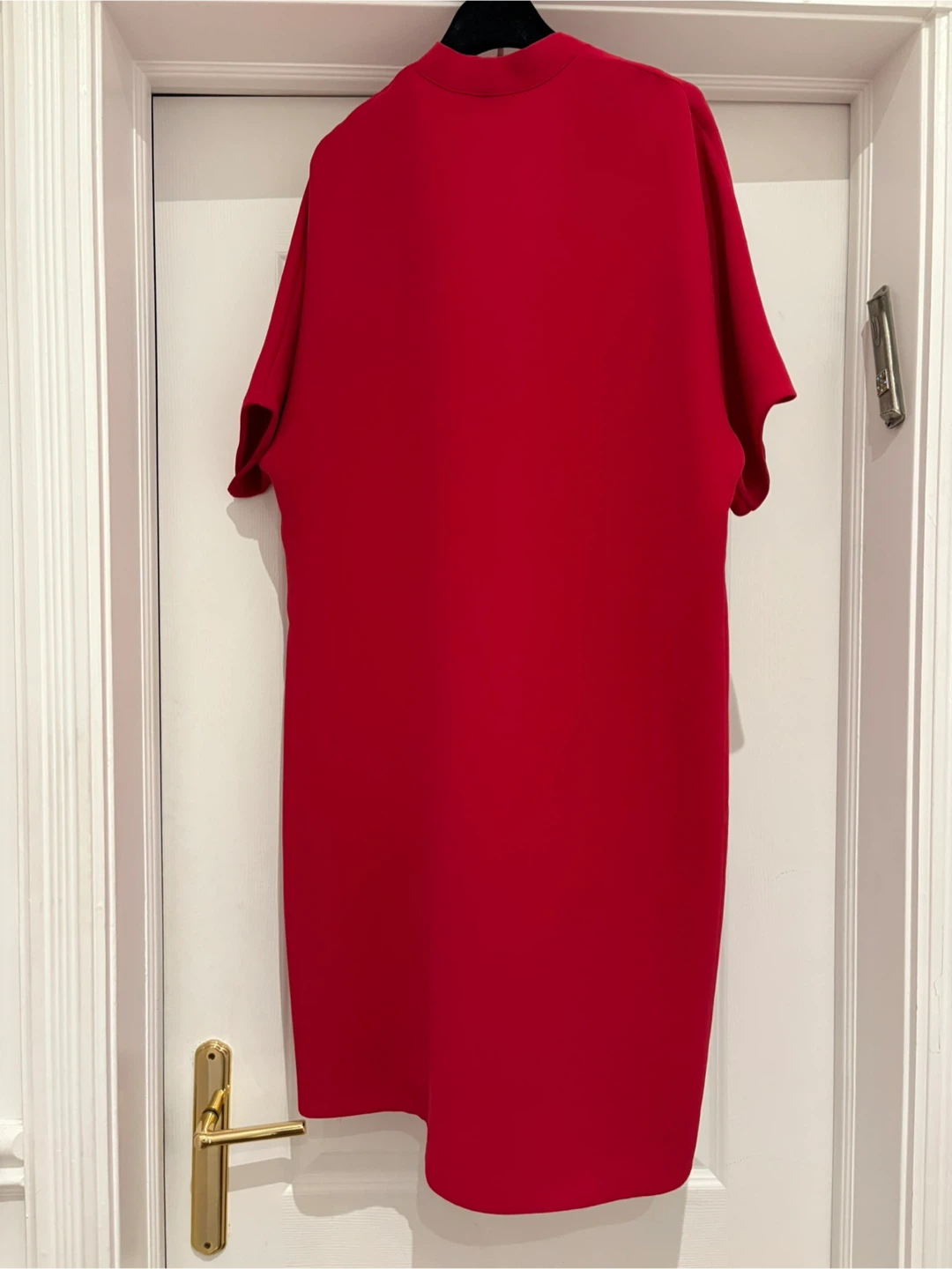 Vince Mango Red V-Neck Short Sleeve Dress - photo 3