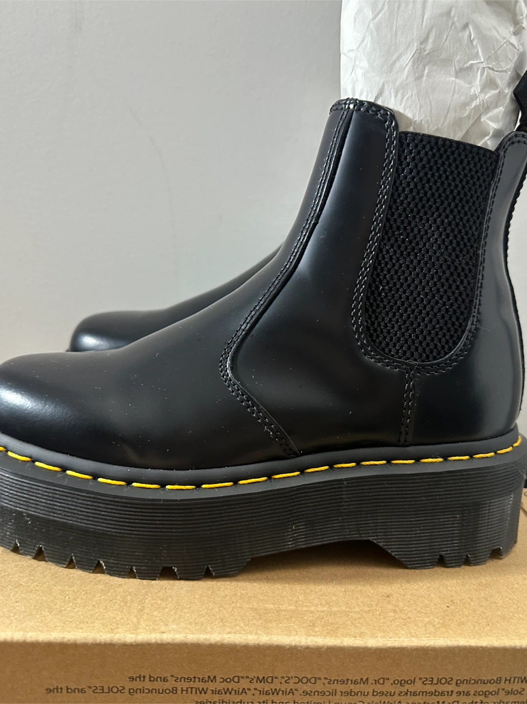 Dr. Martens 2976 Quad Polished Smooth Black Chelsea Boots - photo 2