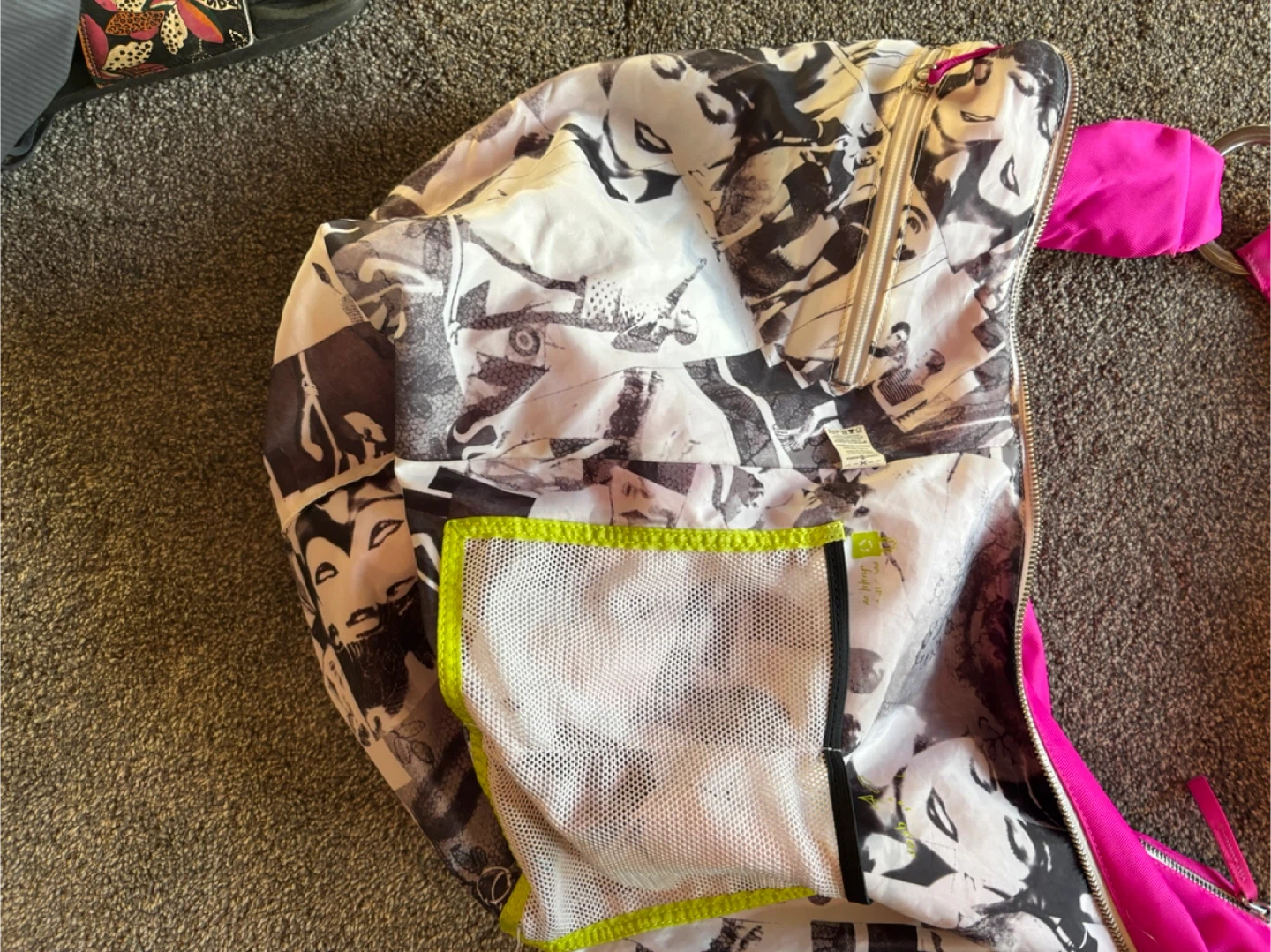 Pink Lululemon Sling Bag with Graphic Lining - photo 3