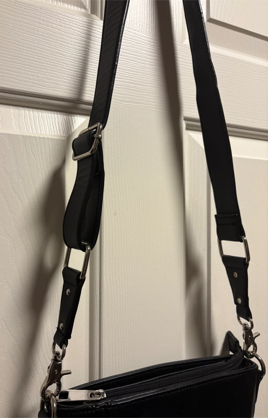 Sondra Roberts Black Vegan Leather Crossbody Bag - photo 5