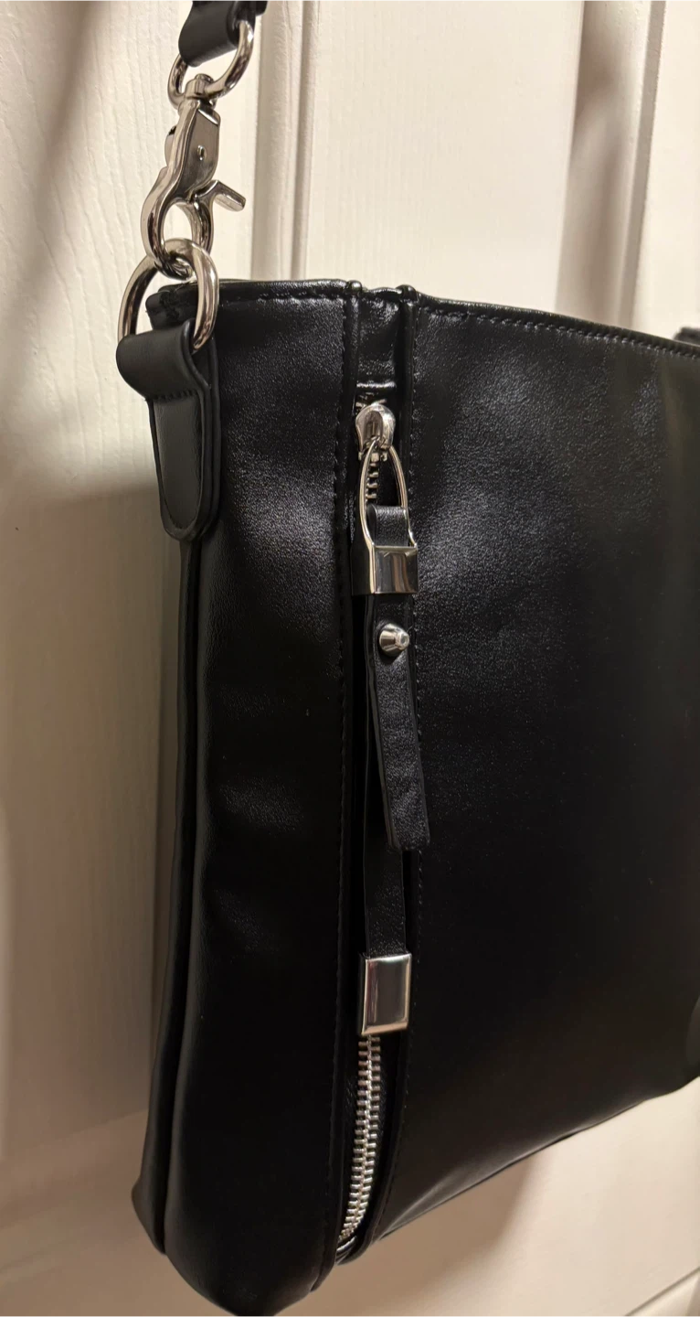 Sondra Roberts Black Vegan Leather Crossbody Bag - photo 4