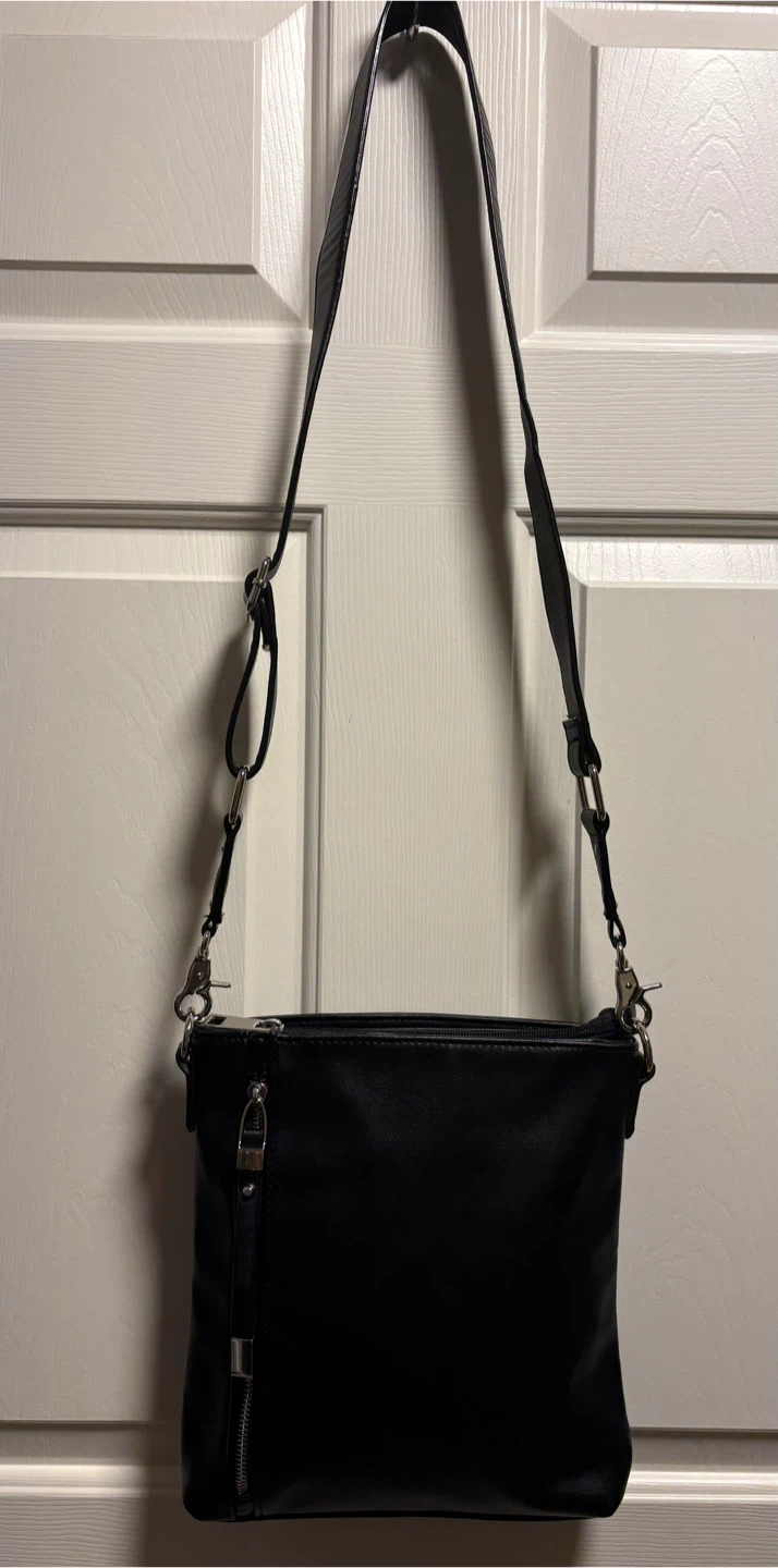 Sondra Roberts Black Vegan Leather Crossbody Bag - photo 2