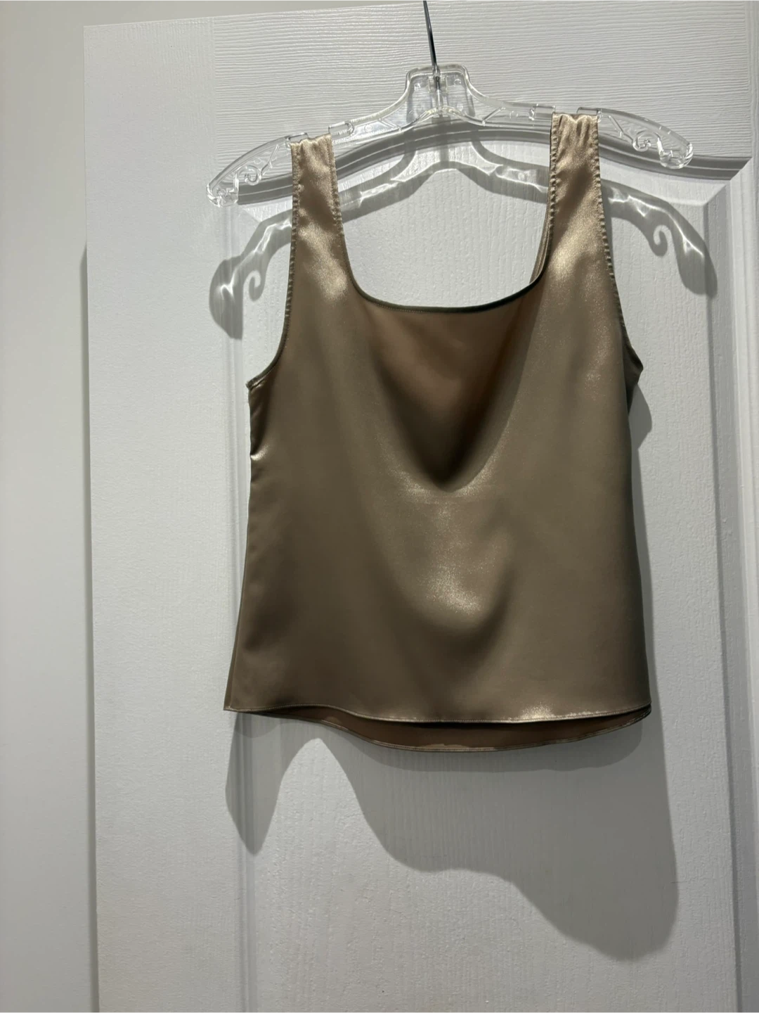 Elie Tahari Satin Tank Top and Sheer Blouse - photo 2