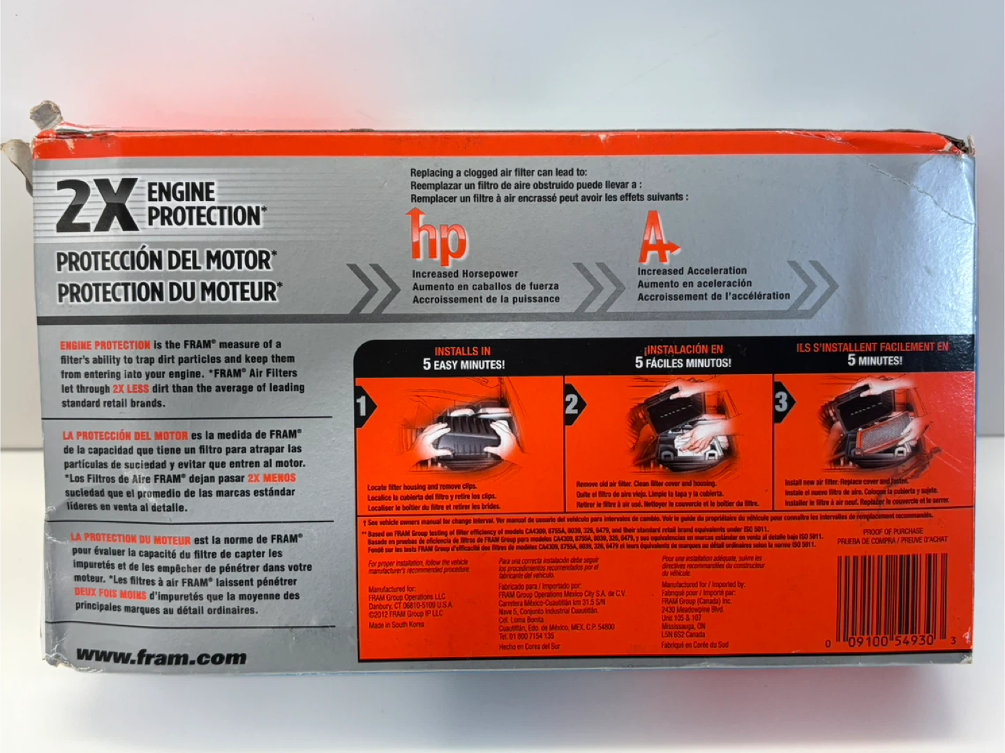 FRAM Extra Guard Air Filter CA11206 NEW! - photo 2