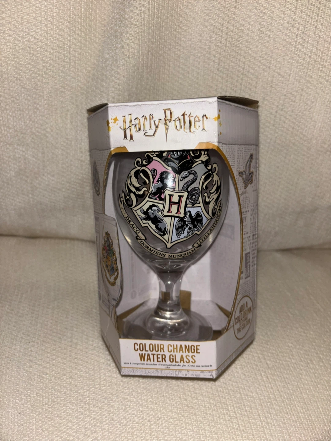 Harry Potter Colour Change Water Glass 330ml