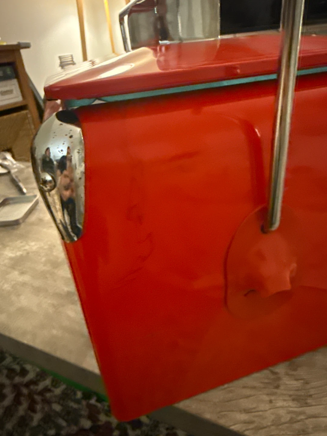 Red Metal Cooler - photo 2