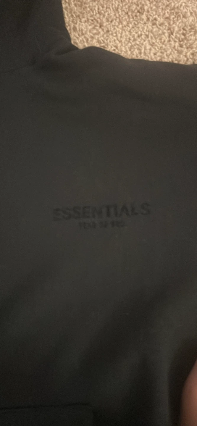 Black Essentials Hoodie Size S - photo 2