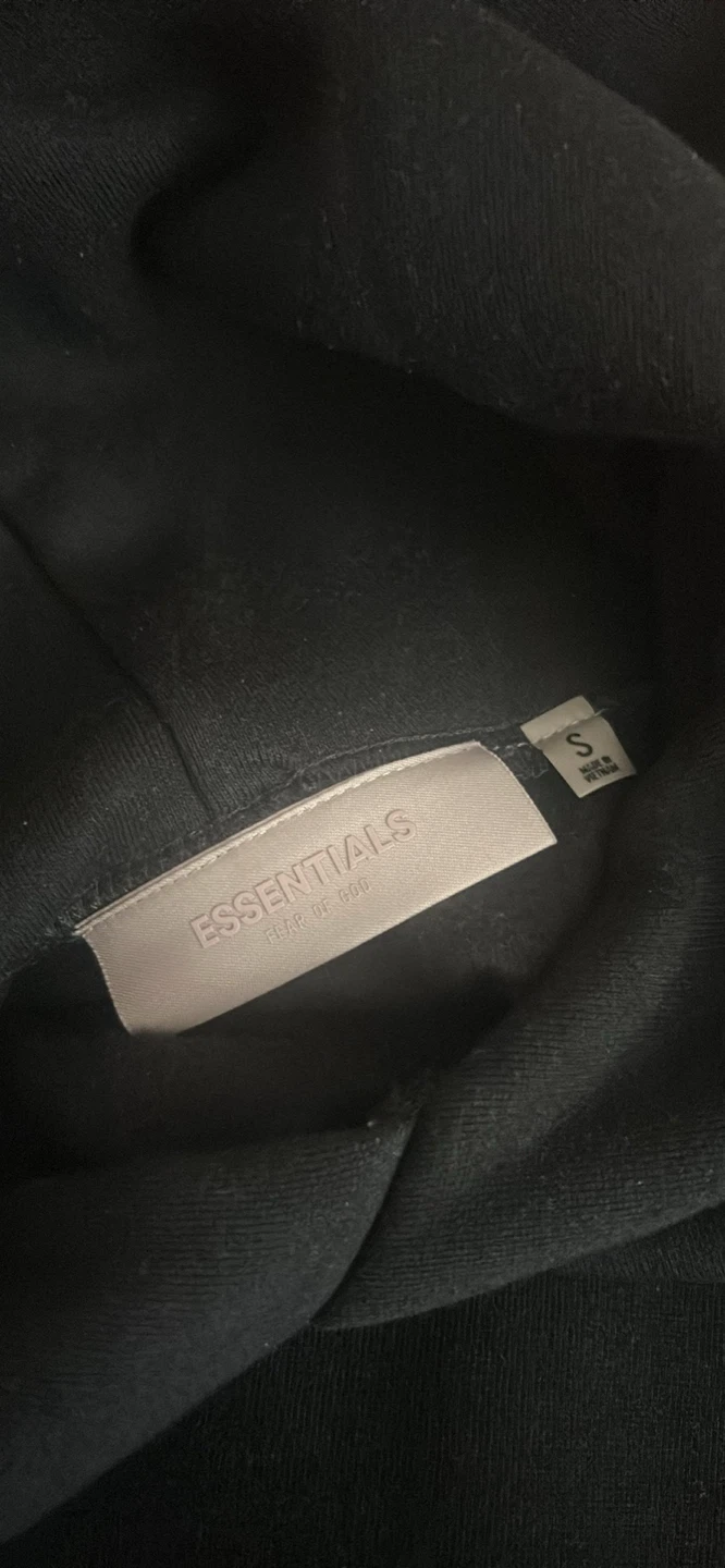 Black Essentials Hoodie Size S - photo 4