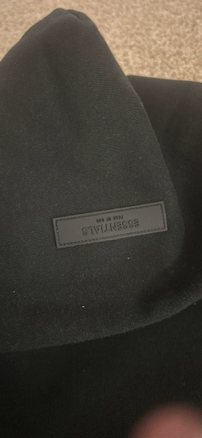 Black Essentials Hoodie Size S - photo 3