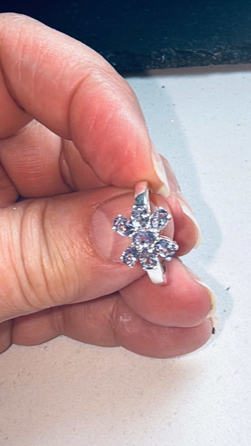 Tanzanite gem Sterling Silver Ring - photo 4