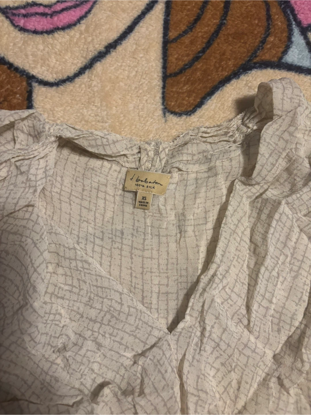 100% Silk Blouse - Size XS - photo 2