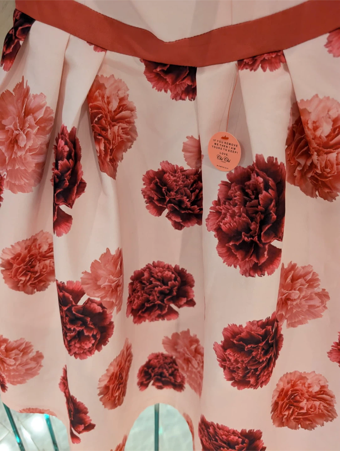 New Chi Chi London Pink Floral Off-the-Shoulder Dress UK 12 - photo 5
