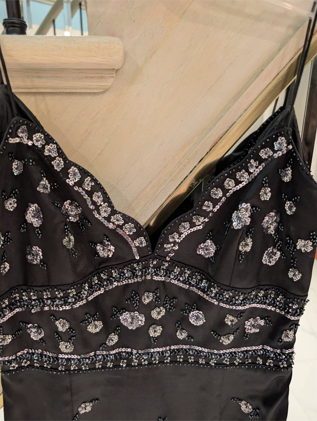 Barami Black Beaded Mini Dress - photo 2
