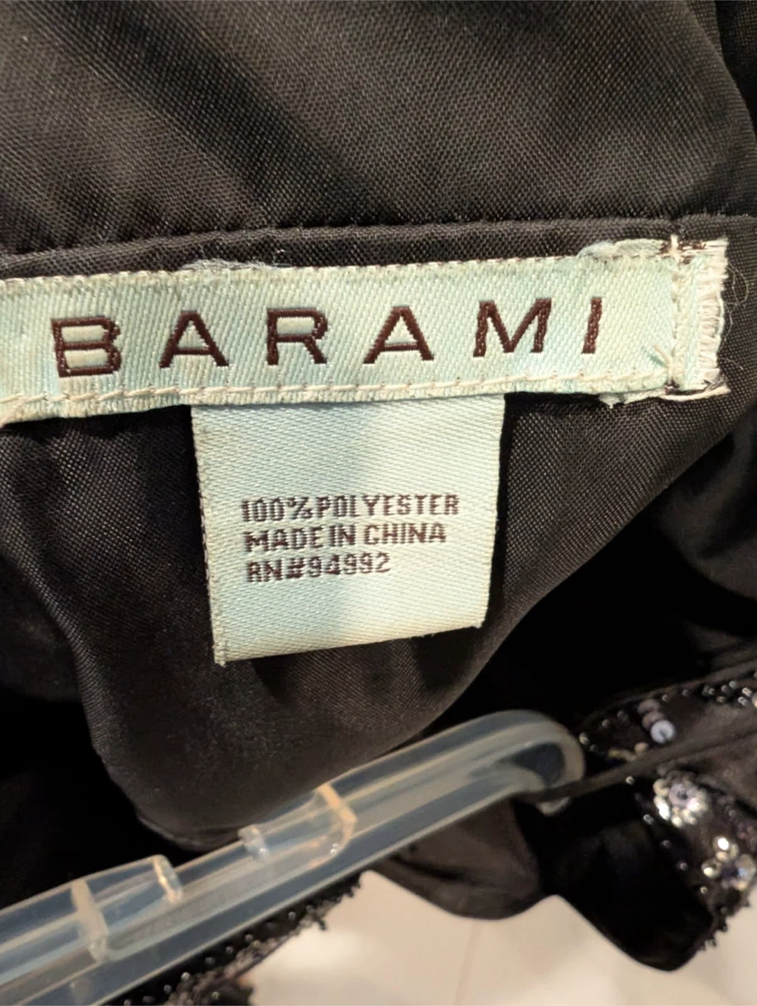 Barami Black Beaded Mini Dress - photo 4