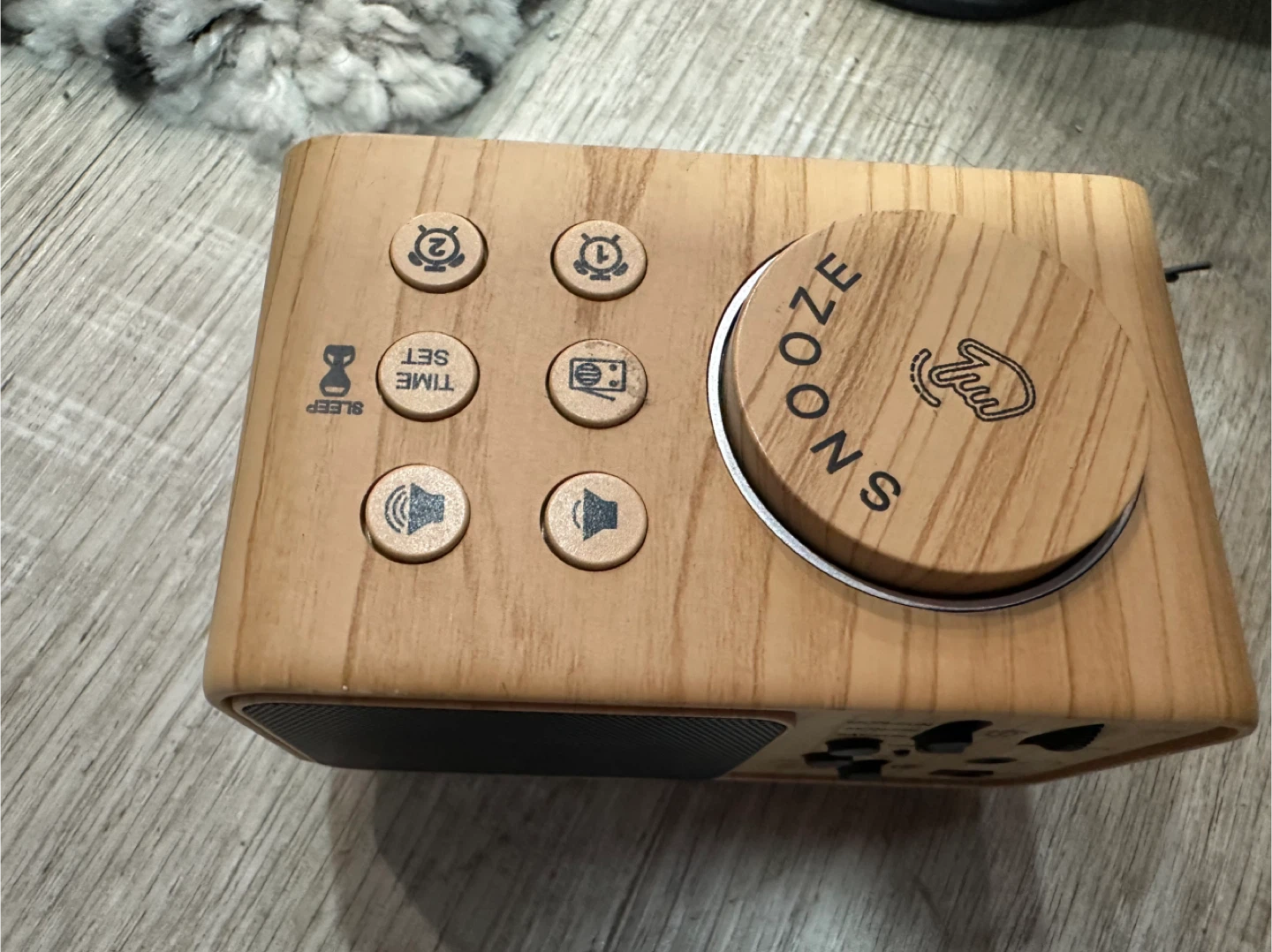 Wooden Digital Alarm Clock with Snooze Function - photo 2