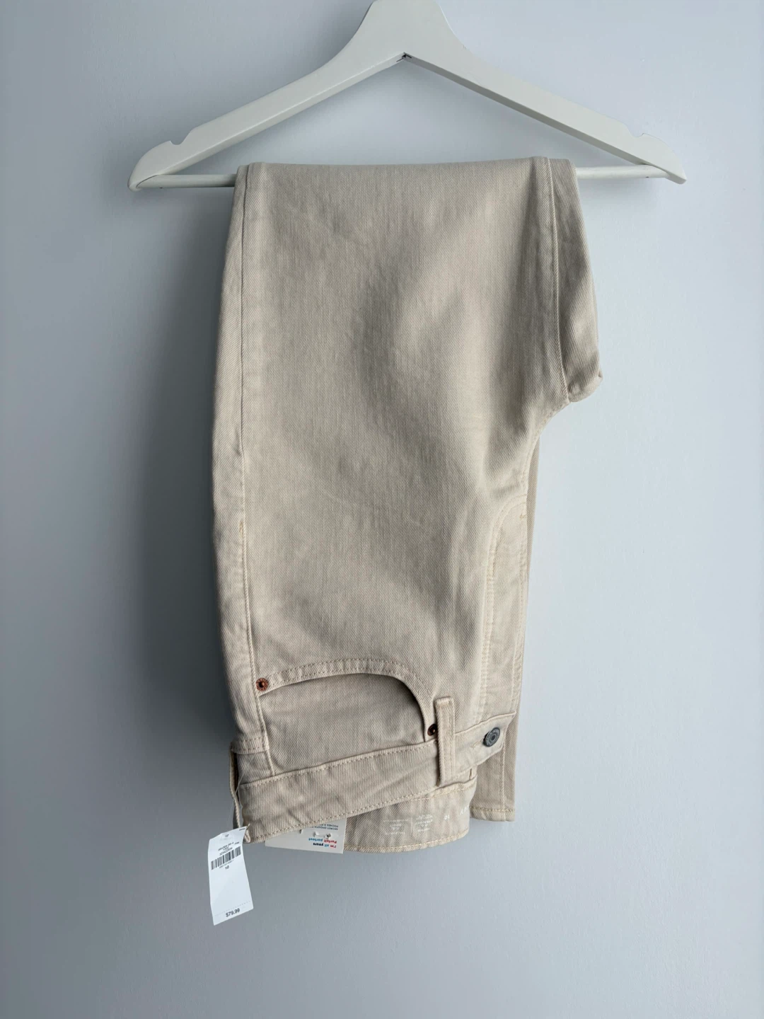 Brand new Old Navy Beige High-Rise Straight Jeans size 10 - photo 2