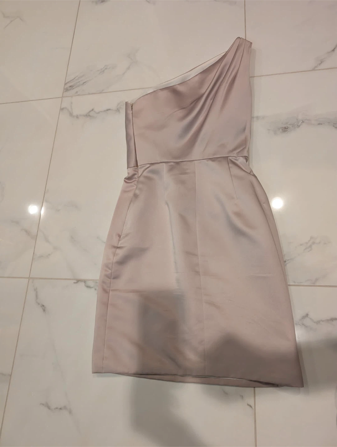 Badgley Mischka One Shoulder Satin Dress - photo 3