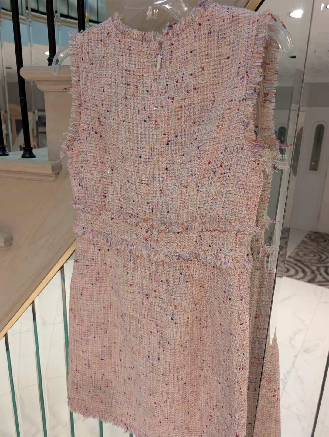 N.I.W.I.Y. Pink Tweed Dress with Bow Accent - photo 2