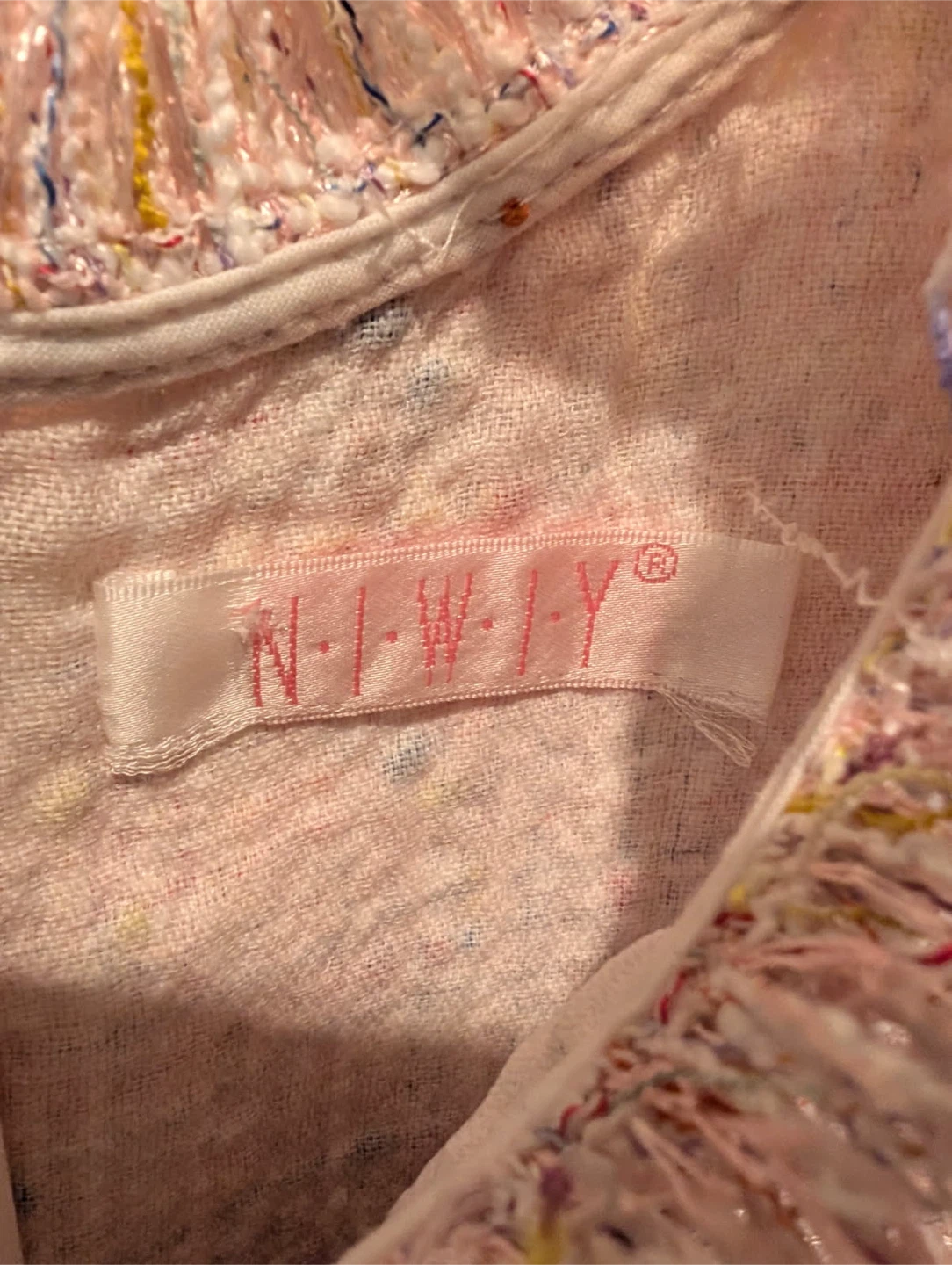 N.I.W.I.Y. Pink Tweed Dress with Bow Accent - photo 3