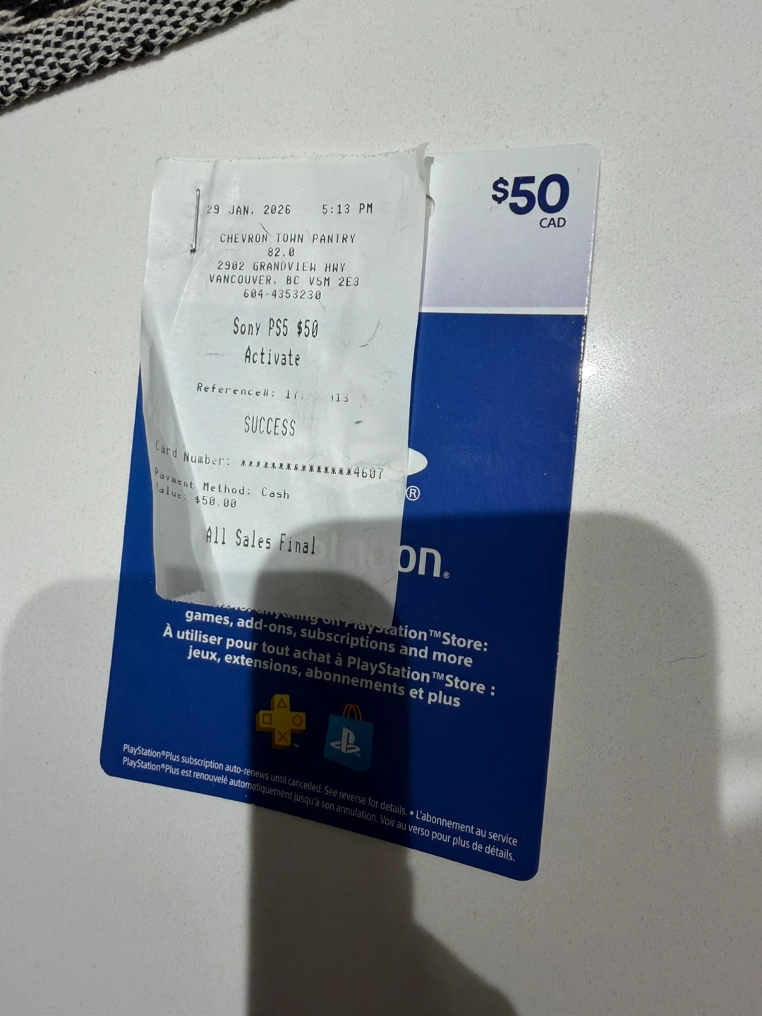 $50 PlayStation Store Gift Card - Sony PS5