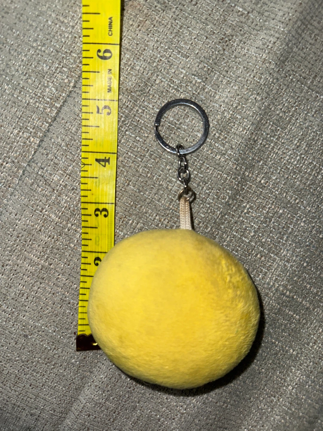 Yellow Emoji Plush Keychain - photo 2