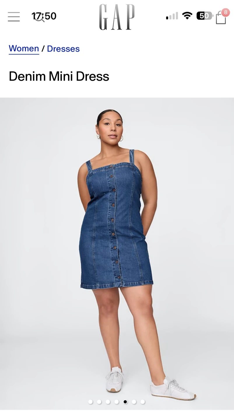 Brand new GAP Denim Mini Dress size XL with tag of $89.99