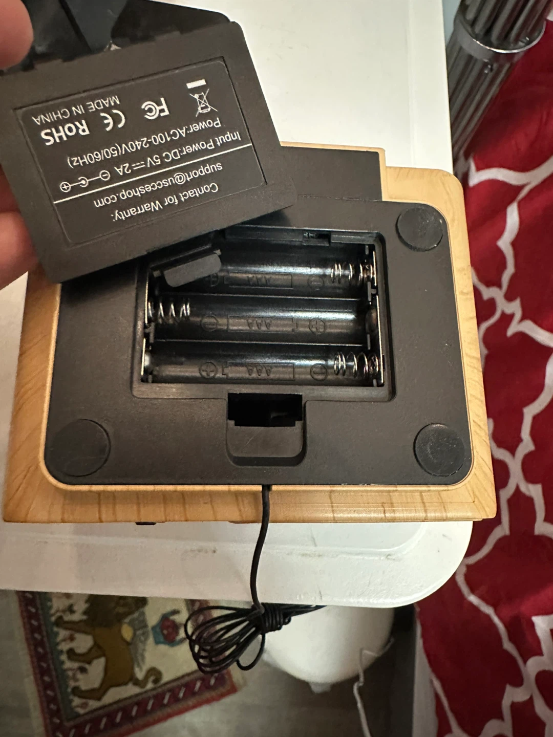Wooden Digital Alarm Clock with Snooze Function - photo 4