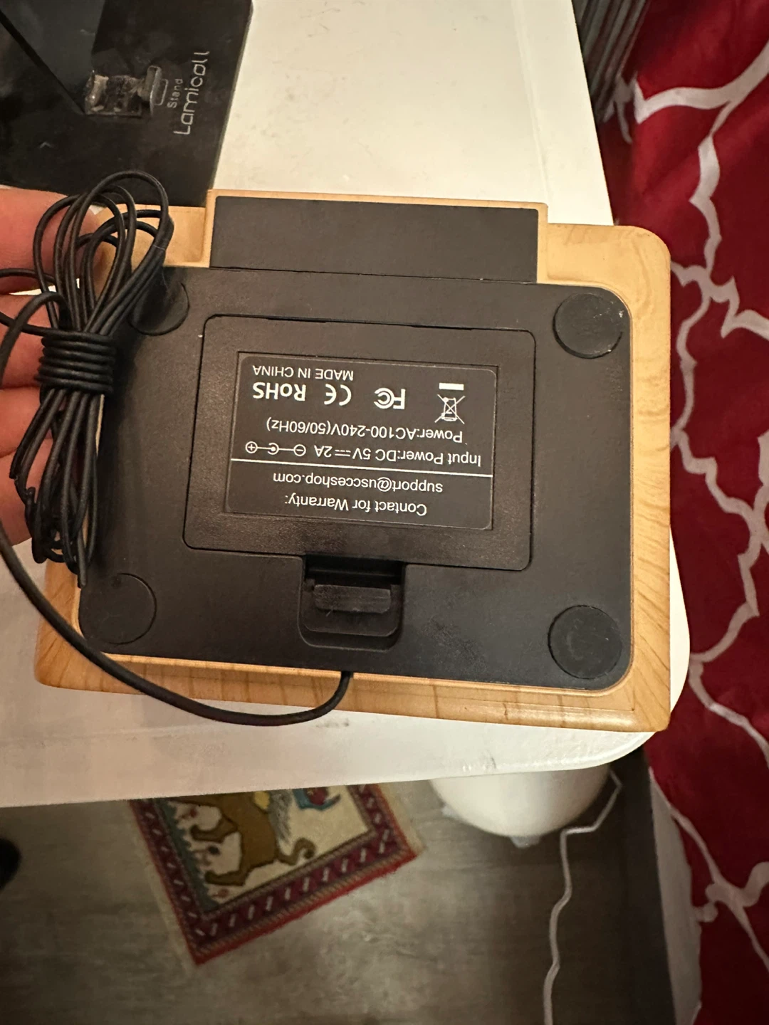 Wooden Digital Alarm Clock with Snooze Function - photo 5