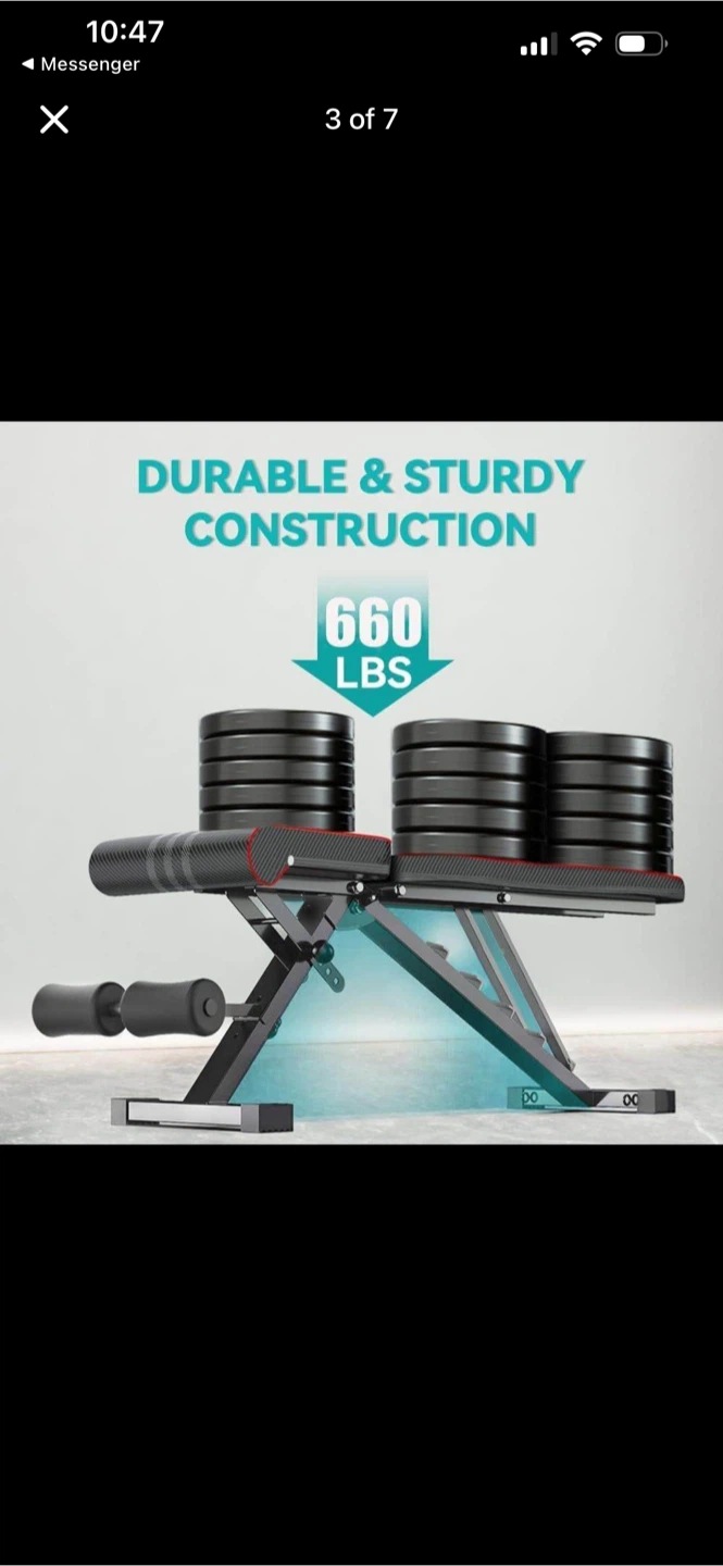 Adjustable Weight Bench with Foldable Design - photo 4