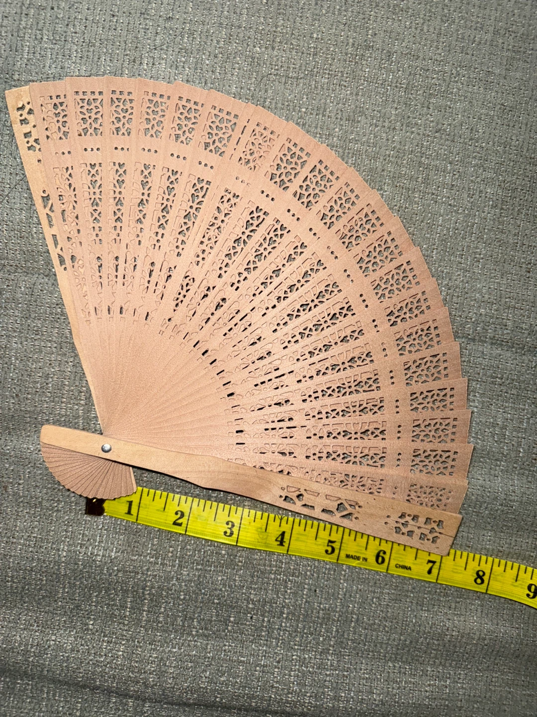 Wooden Folding Fan - photo 2