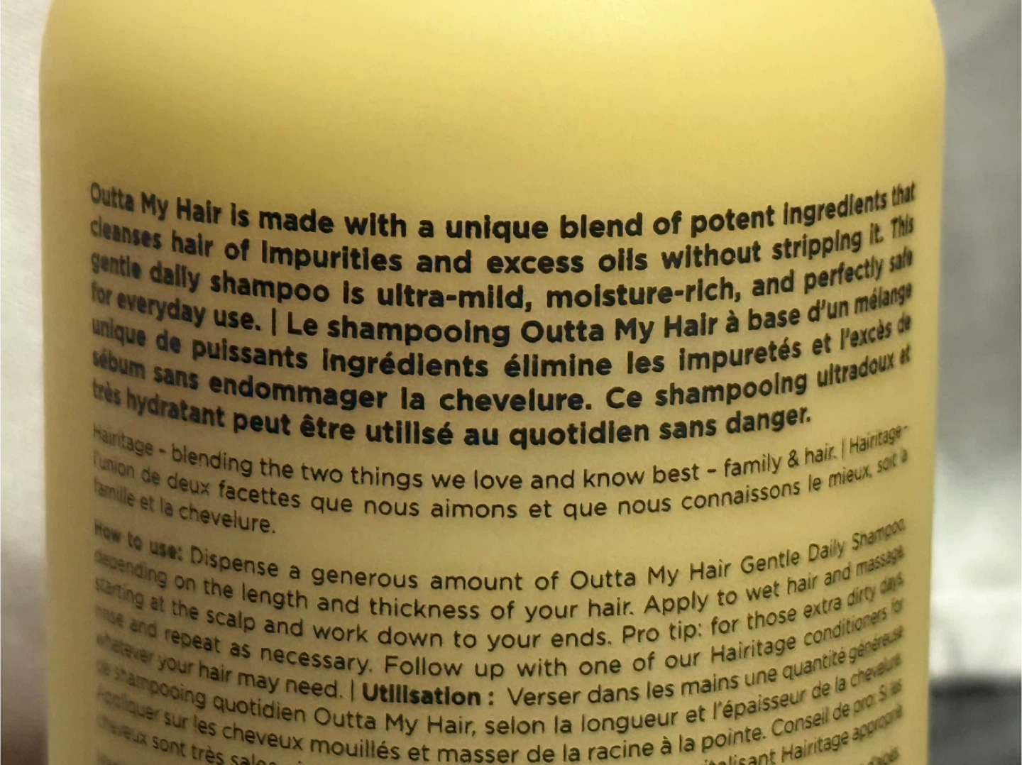 HAIRITAGE Gentle Daily Shampoo 13 fl. oz. - photo 2