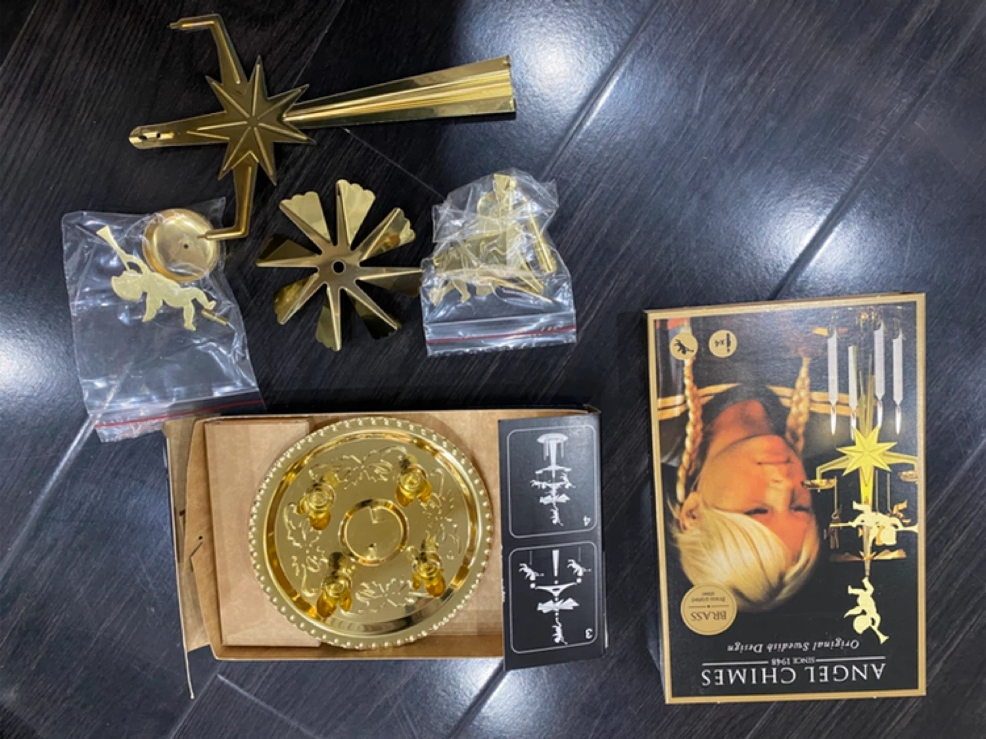 Angel Chimes and candle holder