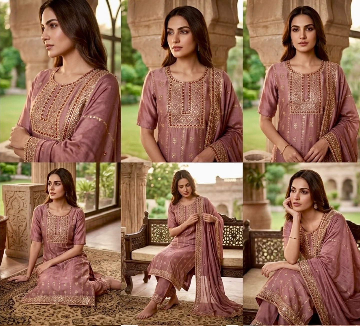 Women's Embroidered Kurti Set with Dupatta - photo 2