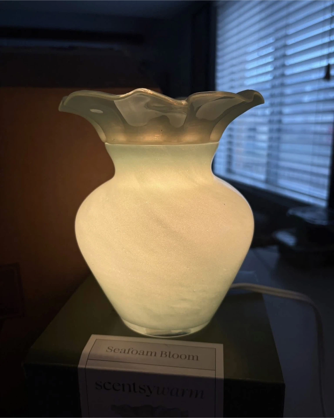 Scentsy Seafoam Bloom Warmer!