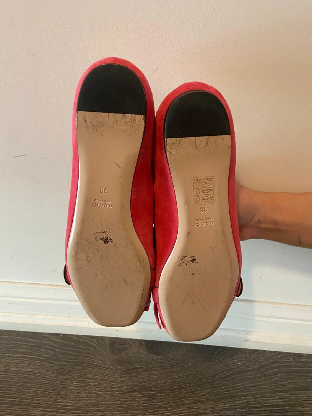 Gucci Pink Suede Fringe Loafers - Size 38 - photo 4