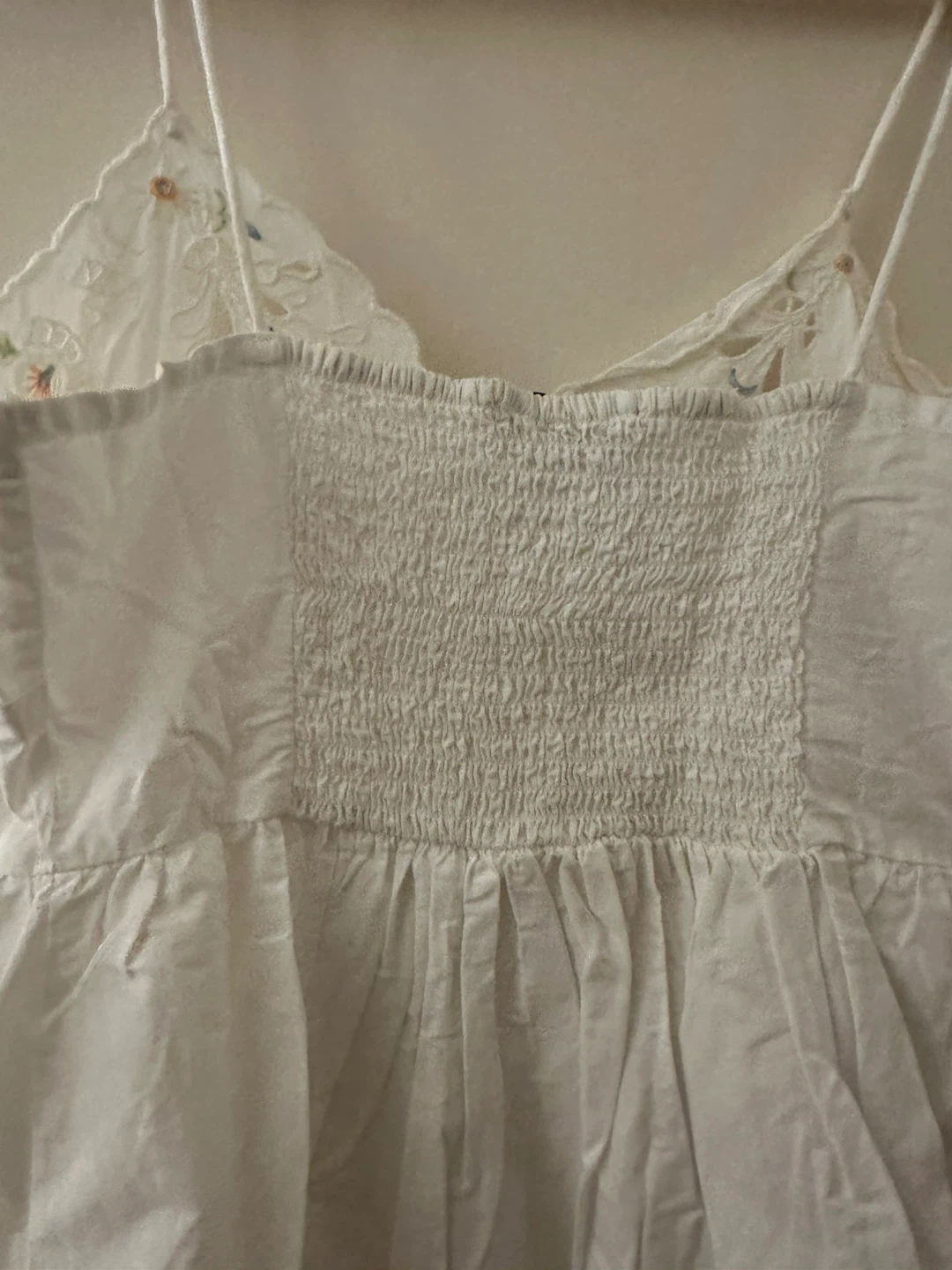 ZARA White Embroidered Cami Dress - photo 3