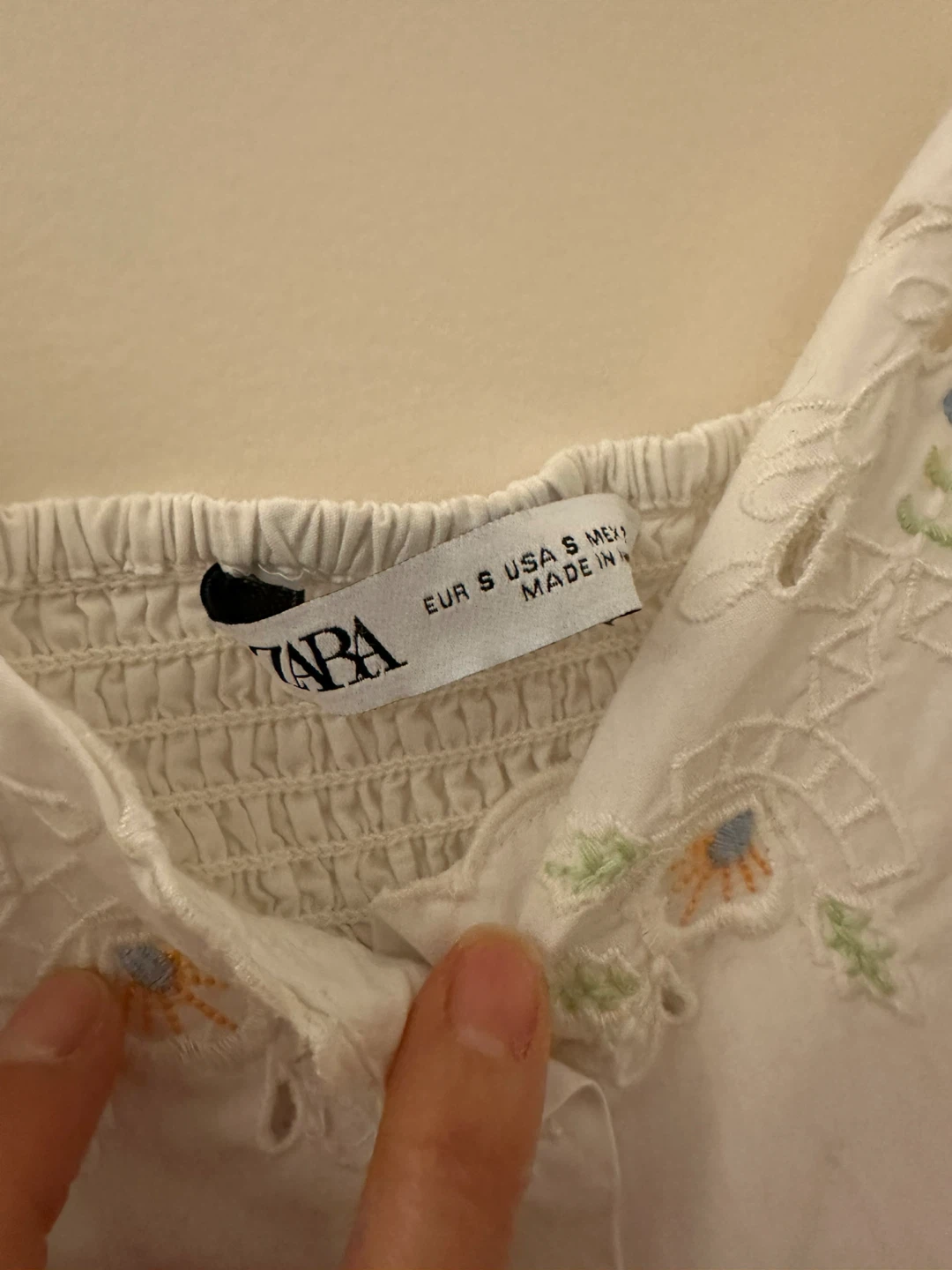 ZARA White Embroidered Cami Dress - photo 2
