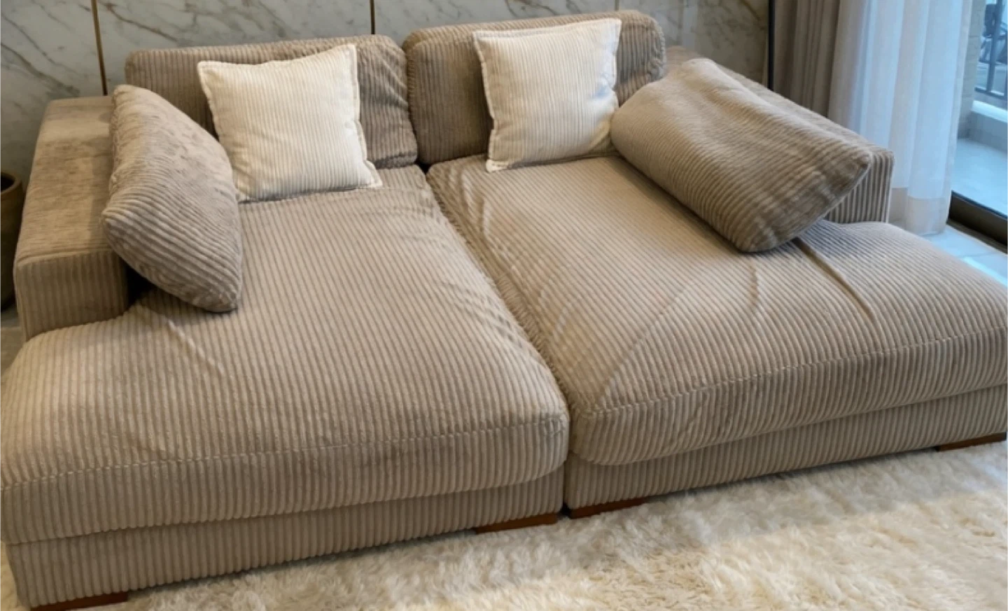 Corduroy Modular Sofa