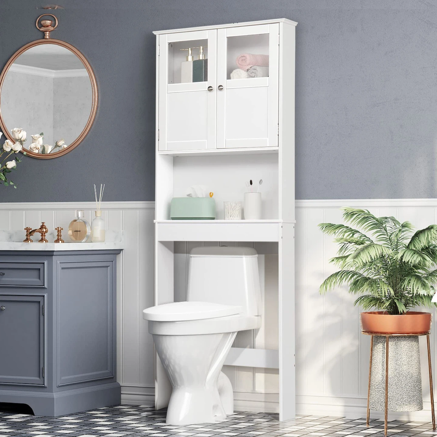 White Bathroom Storage Organizer Shelf (new in box)