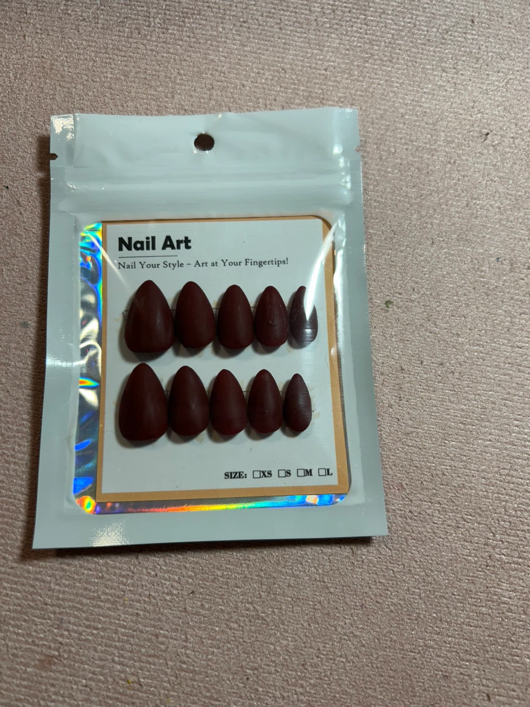 Nail Art False Nails - Brown - photo 2