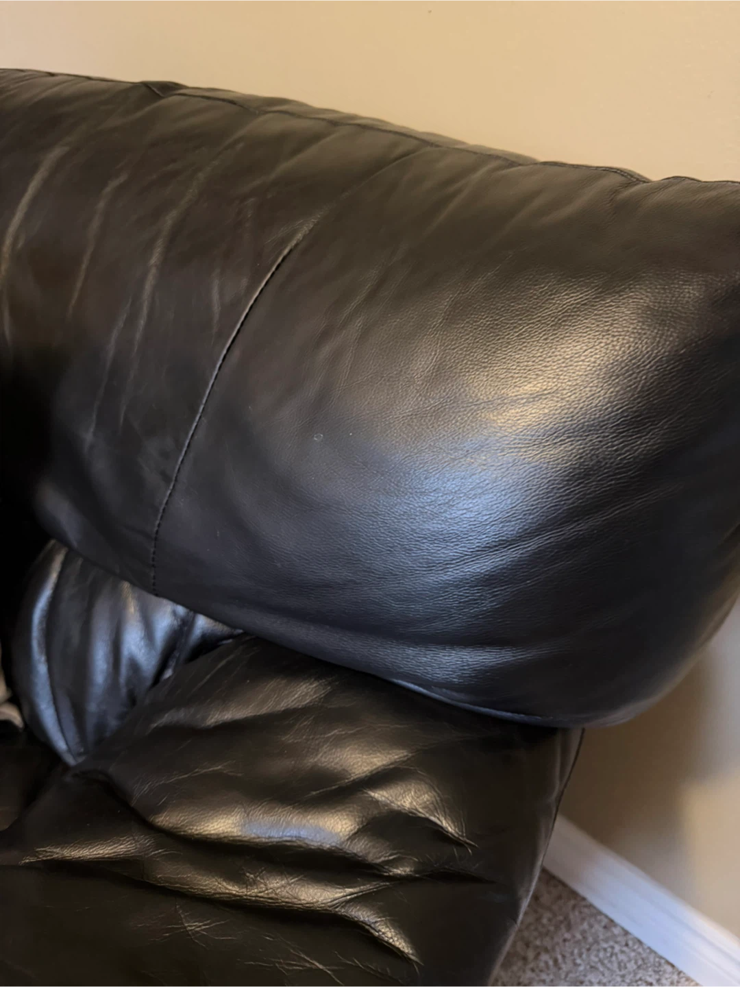Black Leather Armchair - photo 4