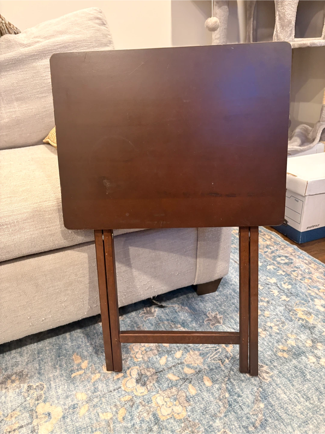 Vintage Wooden Tray Table - photo 3