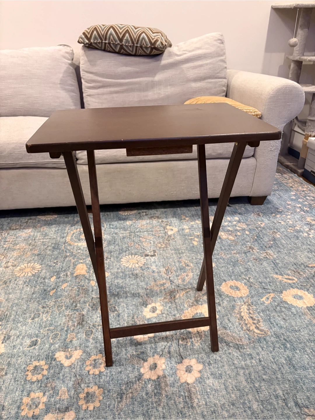 Vintage Wooden Tray Table - photo 2