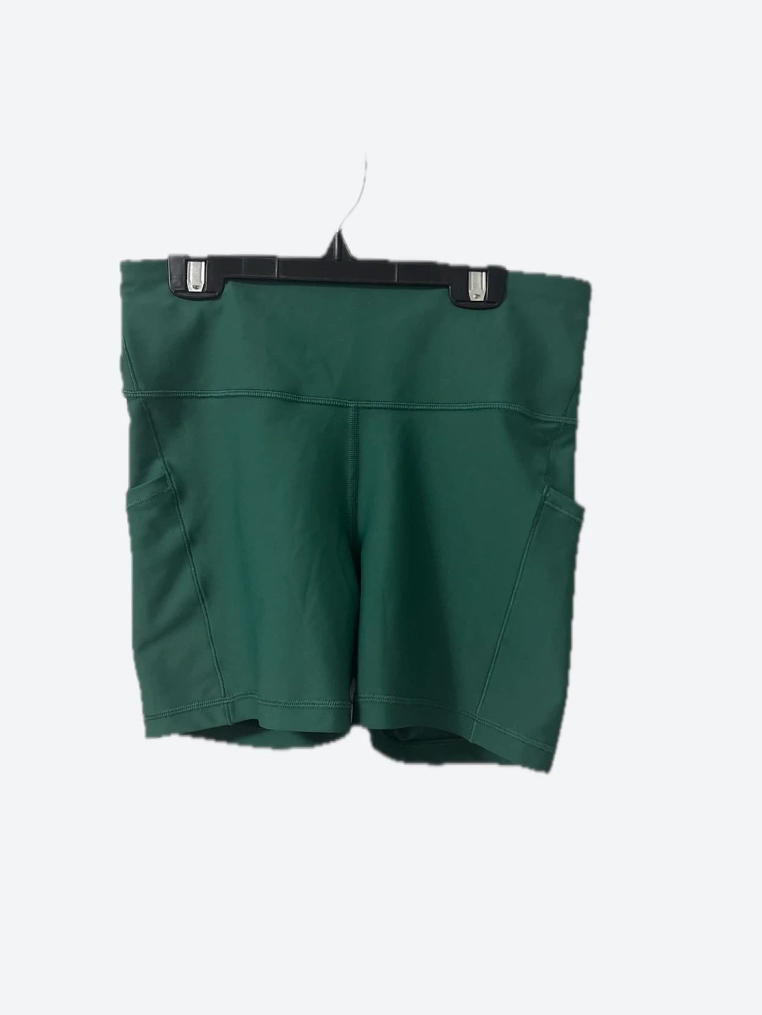 Athleta Green Bike Shorts with Pockets