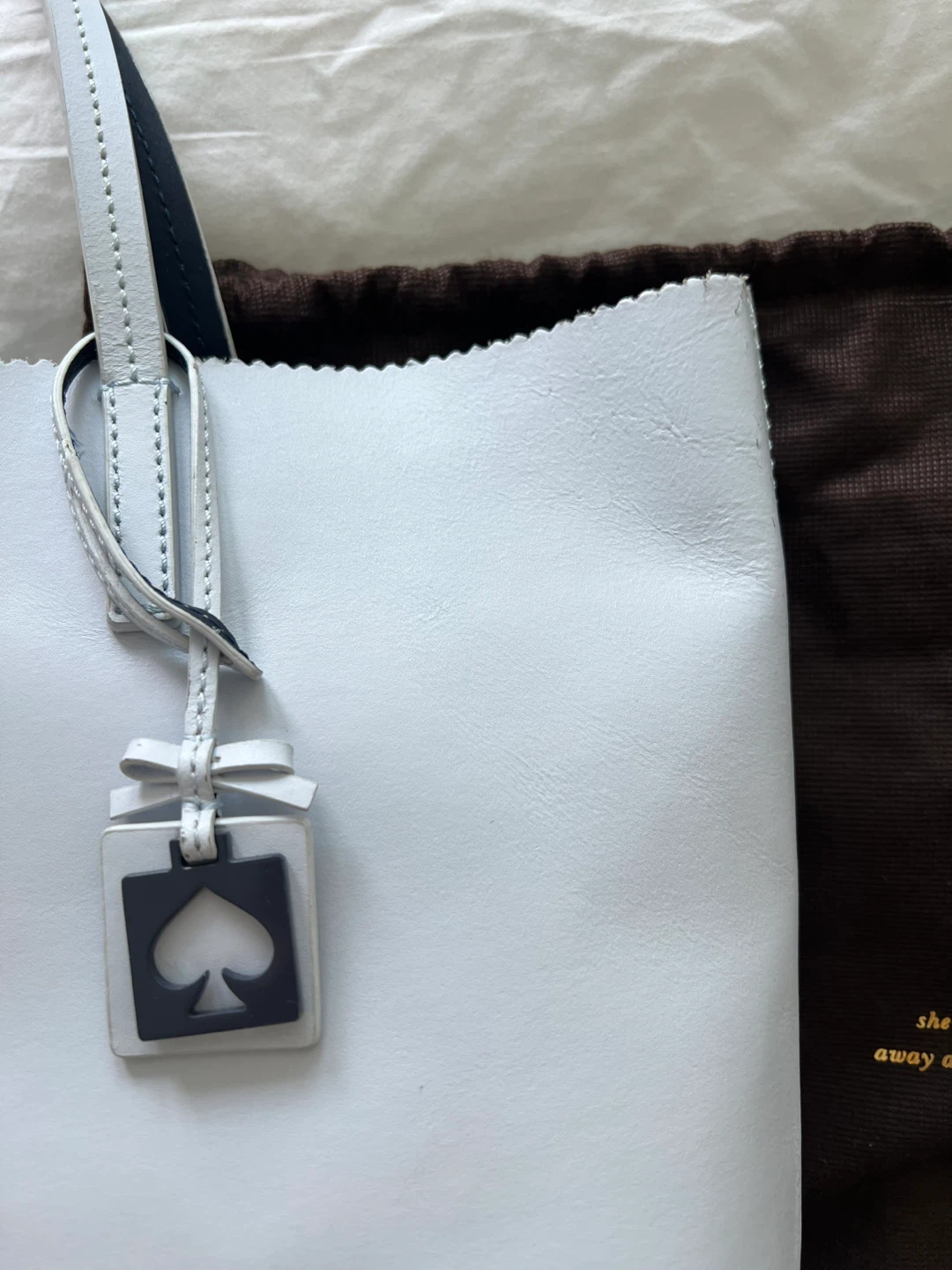 Kate Spade Light Blue Synthetic Leather Tote Bag - photo 2