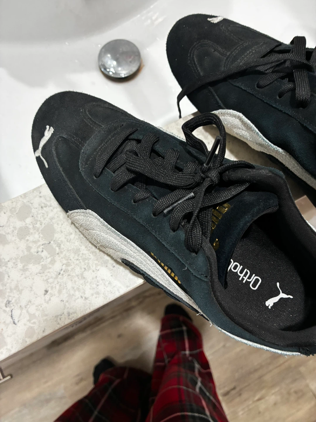 Puma Black Suede Sneakers